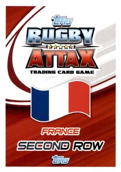 2015 Topps Rugby Attax #50 Pascal Pape Back
